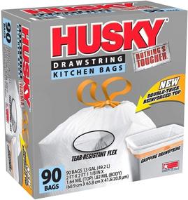 img 1 attached to 🗑️ Husky 13 Gallon Kitchen Trash Bags - HK13XHF090W-XR