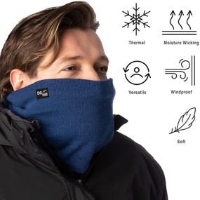 img 1 attached to 🧣 Men's Arctic Extreme Trapping Thermal Insulated Scarf Accessories