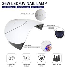 img 3 attached to 🎁 Phoenixy Poly Nail Gel Kit - 6 Color Poly Nail Extension Gel Set with 36W LED UV Nail Lamp and Essential Manicure Tools - All-in-One Starter Kit for Nail Art - Perfect Gift
