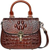 👜 stylish and chic crocodile red crossbody shoulder handbags & wallets for women by pijushi logo