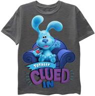 👕футболка для маленького мальчика blue's clues & you - находка с джошем и маджентой на nickelodeon blue логотип