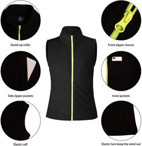 img 1 attached to 🧥 SPRING SEASON Women's Polar Fleece Zip Vest – Lightweight, Sleeveless, Warm Outerwear with Classic Fit and Pockets for Fall & Winter