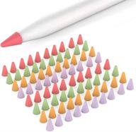 delidigi 80 пакетов накладок для apple pencil второго и первого поколения силиконовые крышки на наконечники для письма, защитные аксессуары (фиолетовые) логотип