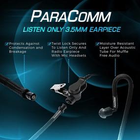img 1 attached to ParaComm Moisture Resistant 3.5mm Listen Only Earpiece - Ideal for Law Enforcement & Police Radios (Motorola & Kenwood Compatible)
