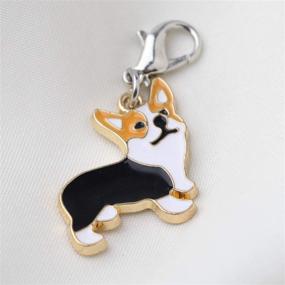 img 3 attached to FEELMEM Corgi Dog Zipper Charm Pendant - Cute Animal Jewelry Gift for Corgi Lovers and Pet Moms