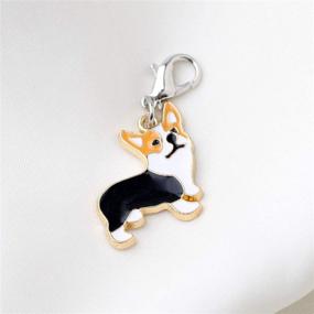 img 2 attached to FEELMEM Corgi Dog Zipper Charm Pendant - Cute Animal Jewelry Gift for Corgi Lovers and Pet Moms