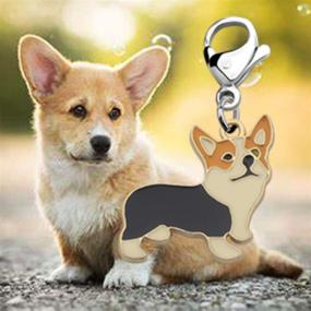 img 1 attached to FEELMEM Corgi Dog Zipper Charm Pendant - Cute Animal Jewelry Gift for Corgi Lovers and Pet Moms