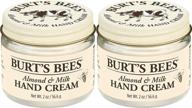 burt's bees almond and milk hand cream, 2 oz - pack of 2 (possible packaging variations) logo