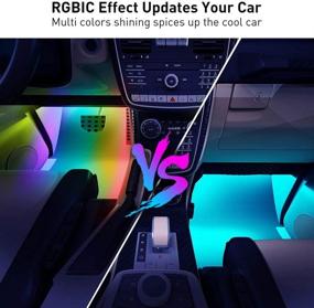 img 3 attached to 🚗 Govee Smart App Controlled Car Interior Lights, RGBIC Car Lights with Music Sync, DIY Mode and Multiple Scene Options, 2-Line Design LED Lights for Cars, Trucks, SUVs