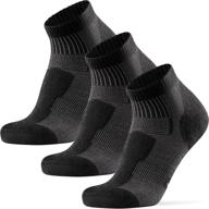🧦 black low-cut hiking socks, size 6.5-8.5 logo