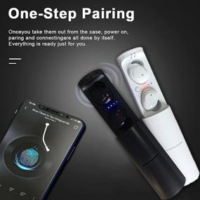 img 3 attached to Bluetooth Headphones Sweatproof Earphones Android White