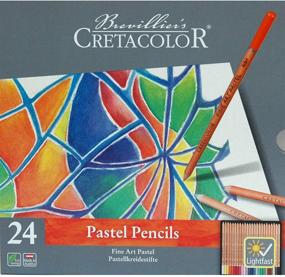 img 2 attached to 🖍️ Набор цветных карандашей Cretacolor Fine Art Pastel из 24 цветов для универсального использования.