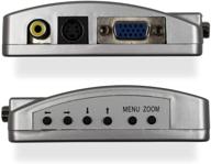 🔌 enhance multimedia presentation: vga to rca adapter and av s video to vga converter for hdtv, monitors, laptop, desktop, pc logo