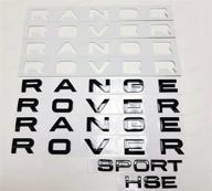 🚗 enhance your range rover with a stylish gloss black 3pcs badge logo set- perfect fit for sport hse front rear hood logo