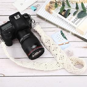 img 3 attached to Stylish Macrame Camera Strap Bag Shoulder Strap for Women and Men: A Fashionable Accessory for Perfect Photography