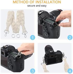 img 2 attached to Stylish Macrame Camera Strap Bag Shoulder Strap for Women and Men: A Fashionable Accessory for Perfect Photography