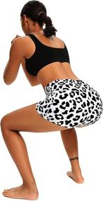 img 1 attached to 🩳 LXNMGO Women's High Waist Yoga Shorts with Pockets: Stretch, Workout, and Running Essential"