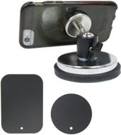 📷 livestream gear - rubber coated magnetic phone mount with ball head and magnetic mounting plate system - perfect for video, pictures, livestreaming, workouts, or wod. (xl magnetic mount) logo