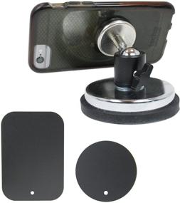 img 4 attached to 📷 Livestream Gear - Rubber Coated Magnetic Phone Mount with Ball Head and Magnetic Mounting Plate System - Perfect for Video, Pictures, Livestreaming, Workouts, or WOD. (XL Magnetic Mount)