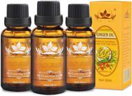 🧴 ownest 3-pack ginger massage oil, 100% pure natural lymphatic drainage ginger oil, spa massage oils for cold repellent and relaxation - 30ml logo