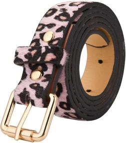 img 1 attached to 🐆 Ayliss Leopard Leather Women's Belts - Enhancing Your Accessory Collection with Stylish Belts