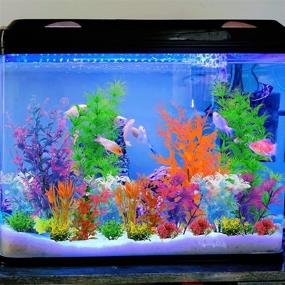img 3 attached to PietyPet Aquarium Plants: Lifelike Artificial Aquatic Decor for Household and Office Fish Tanks