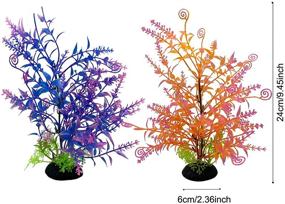 img 1 attached to PietyPet Aquarium Plants: Lifelike Artificial Aquatic Decor for Household and Office Fish Tanks