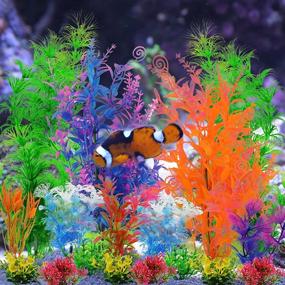 img 2 attached to PietyPet Aquarium Plants: Lifelike Artificial Aquatic Decor for Household and Office Fish Tanks