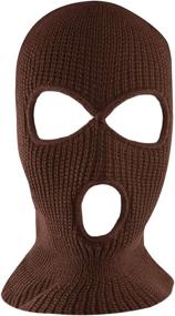 img 4 attached to 🧣 Stay Warm and Cozy with the Super Z Outlet Knit Sew Acrylic Outdoor Full Face Cover Thermal Ski Mask – Perfect Fit for Everyone!