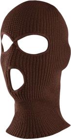 img 3 attached to 🧣 Stay Warm and Cozy with the Super Z Outlet Knit Sew Acrylic Outdoor Full Face Cover Thermal Ski Mask – Perfect Fit for Everyone!