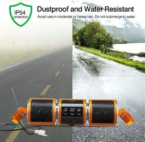 img 2 attached to Motorcycle Speaker Music FM Radio Waterproof Adjustable Bracket Audio Stereo Motorcycle Audio Player Audio Sound MP3 FM Radio Stereo Speakers Waterproof