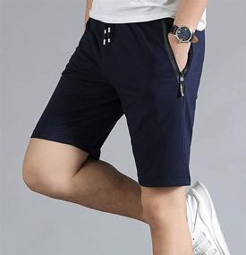 img 1 attached to 🩳 Boys' Cotton Sweatpants with Drawstring and Pockets - Perfect Shorts for Active Wear