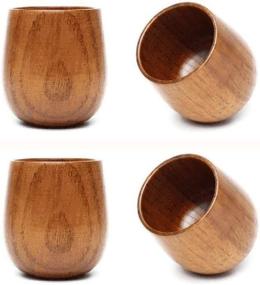 img 2 attached to Wooden Natural Teacups Drinking Set by JKLcom