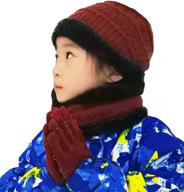 hindawi winter infinity scarves mittens girls' accessories for cold weather logo