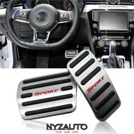 nyzauto нескользящая педаль акселератора совместимая с вольксвагеном, аксессуары для интерьера логотип