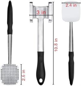 img 2 attached to Large Size Meat Tenderizer Hammer - Premium Tool for Chicken, Steak, Pork Loin, Fish, and Deer