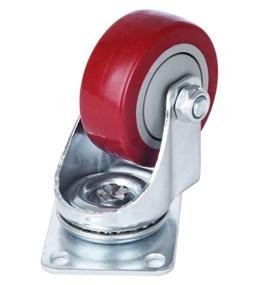 img 2 attached to 🔧 Finnhomy Casters Premium Polyurethane Anti Wear: Durable and Reliable Rolling Solution