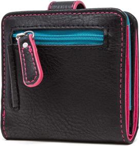 img 1 attached to Secure and Stylish: Skechers 👜 Women's RFID Blocking Mini Bifold Travel Wallet