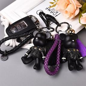 img 1 attached to 🔑 Stylish Keychain Accessories: Bring Function and Fashion with the Wristlet Bracelet Keyring