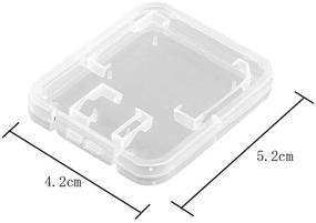 img 3 attached to 📸 Convenient 20-Piece Clear Plastic Memory Card Case Holder for SD, Micro SD, T-Flash Cards (Memory Card Not Included)