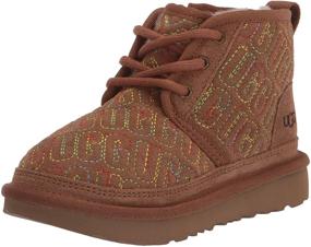 img 4 attached to UGG Neumel Graphic Stitch Chukka Boys' Shoes