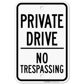 img 4 attached to 🚫 Weatherproof Trespassing Sign for Private Drives