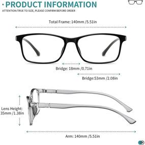 img 2 attached to 👓 NOVIVON 6-Pack Blue Light Blocking Reading Glasses: Lightweight Computer Readers for Women and Men with Anti Glare/UV Ray Protection