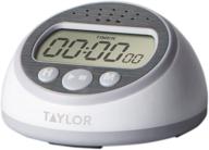 ⏱️ taylor precision products digital timer: a versatile solution for school, learning, projects, and kitchen tasks, featuring super loud alerts - grey logo