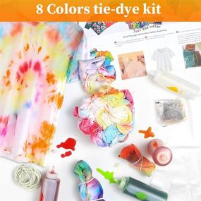 img 1 attached to AIPASA Tie Dye Kit: 16 Dye Packets – Vibrant Colors for Kids & Adults; Perfect DIY Gift for Parties, Festivals, and Fashion Projects!