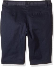 img 3 attached to 👖 Nautica Girls' School Uniform Skinny Bermuda Pants & Capris