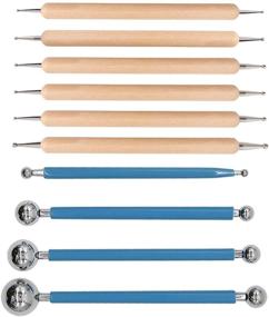 img 4 attached to 🎨 ABenkle 10Pcs Dotting Tools Styluses for Rock Painting, Pottery Clay Modeling, Embossing Art, Mandela Dotting Tool Set