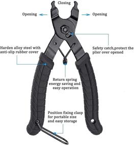 img 1 attached to 🚲 Oumers Bike Link Plier + Chain Breaker Splitter Tool + Chain Checker + Missing Link Opener Closer Plier + Chain Cutter Connector + Wear Indicator Tool