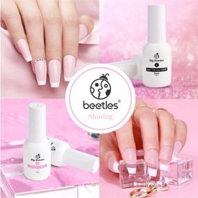 img 3 attached to 💅 Beetles Dip Powder Gel Liquid Set with Base-Top Coat, Activator, and Brush Essential Dipping Powders Kit (Steps 1-4), 0.5oz/Bottle - Dipping-Powder Acrylic Nail Manicure Pedicure