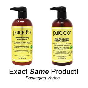 img 3 attached to 🌿 PURA D'OR Biotin Deep Moisturizing Conditioner 16oz - Thicken, Soften & Smooth Dry, Frizzy, Damaged Hair | With Argan Oil, Pumpkin, Rosemary, Honeysuckle, Vitamin E | For Men & Women